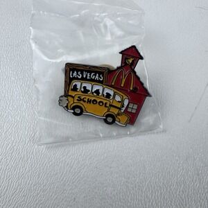 RARE - Vintage McDonald's Las Vegas School Bus Pin 1990s